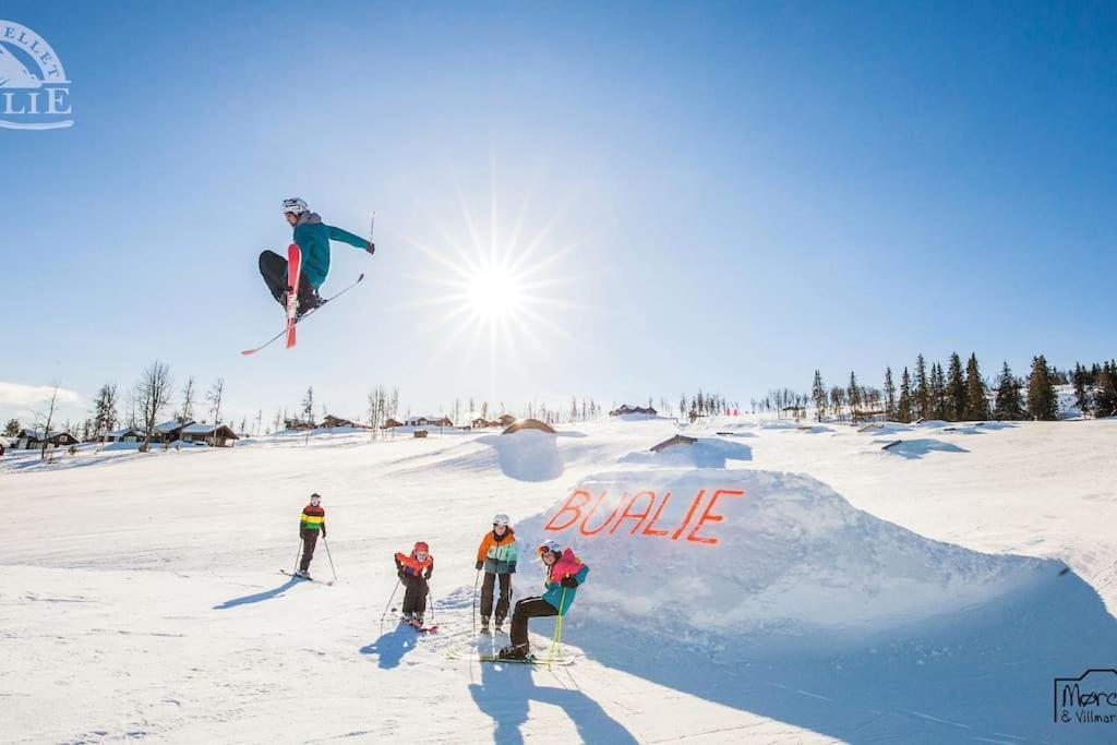Flott Fritidsleilighet I Bualie Pa Golsfjellet Bagian luar foto